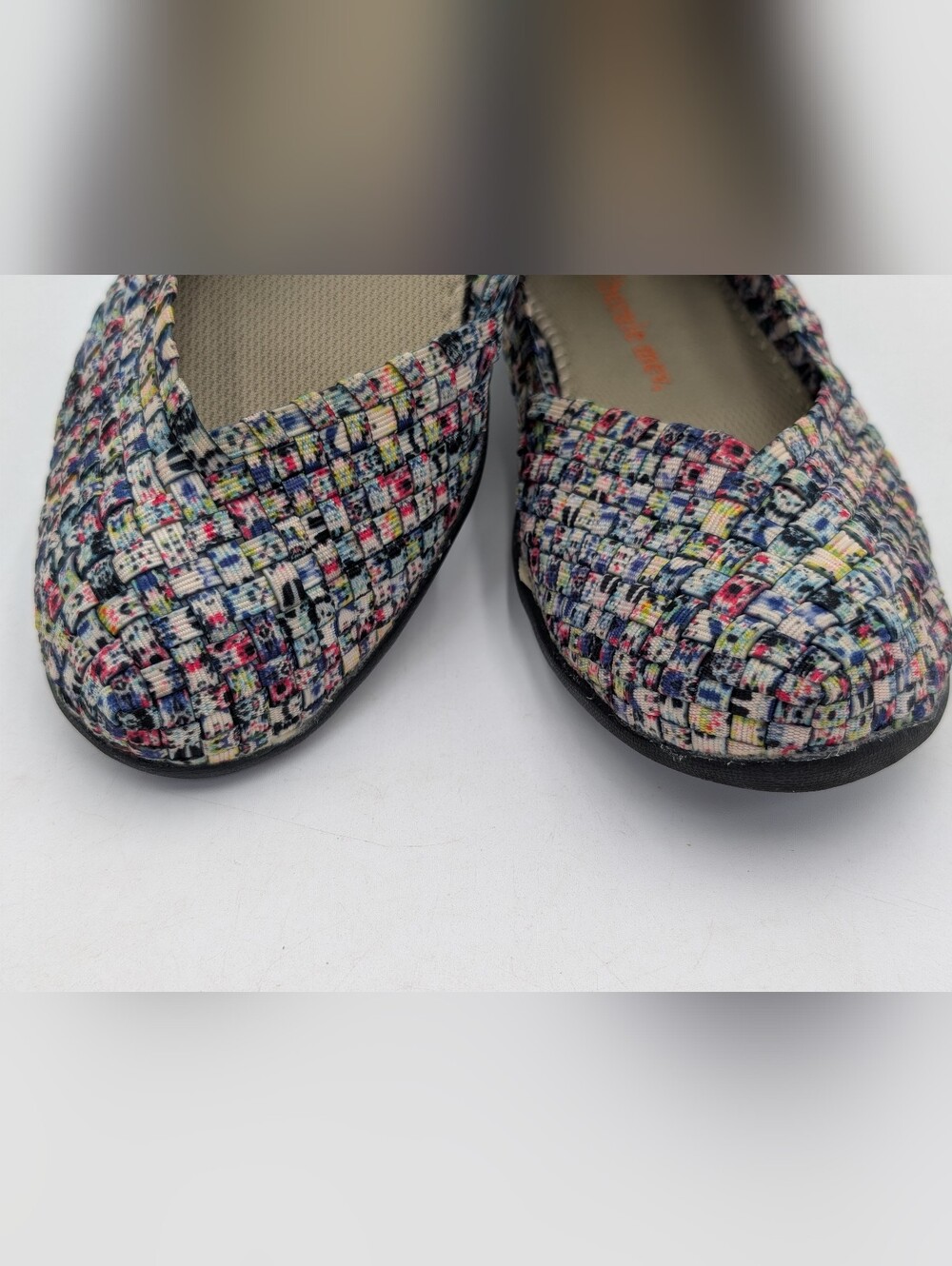 Bernie Mev BM New York Sz US 7.5 EU 38 Woven Multi-Color Confetti Ballet Flats - Picture 4 of 17